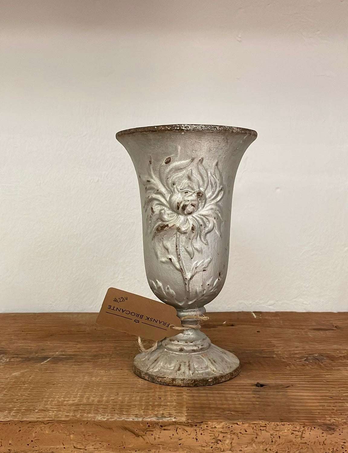 Wrought iron vase