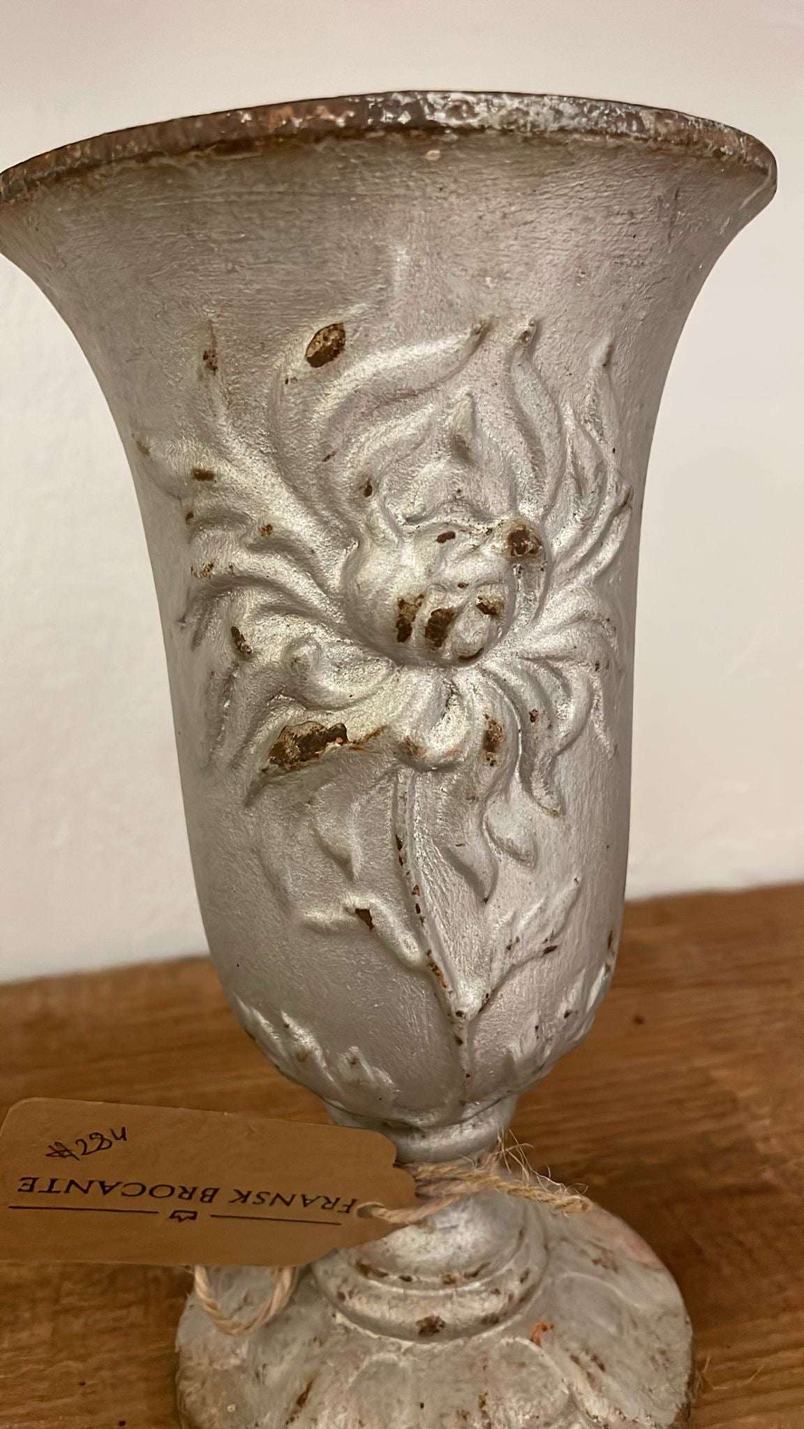 Wrought iron vase