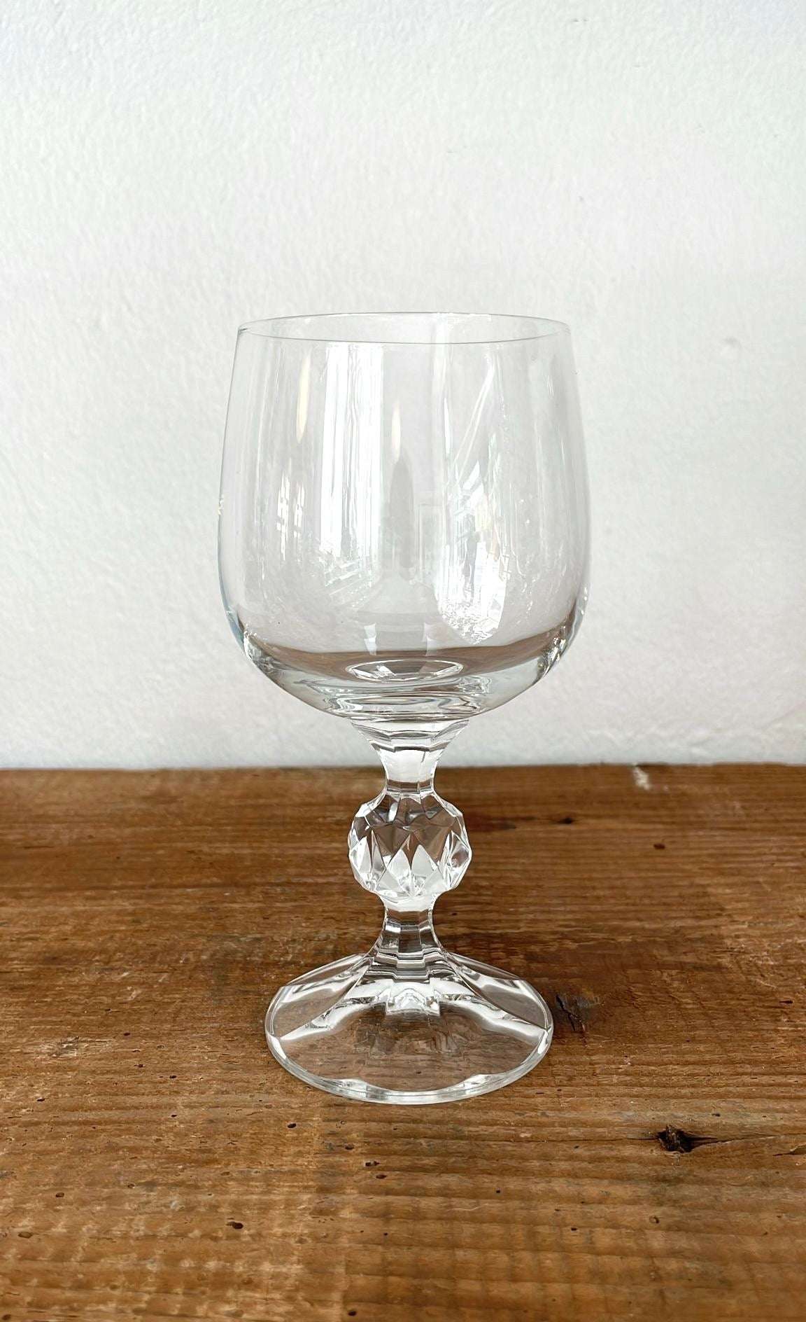 Crystal wine glasses