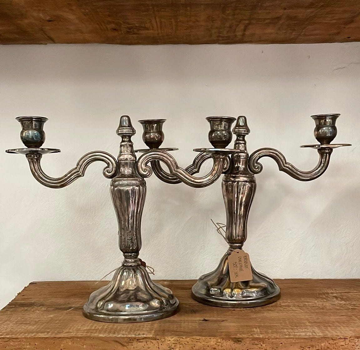2-arm candle holder