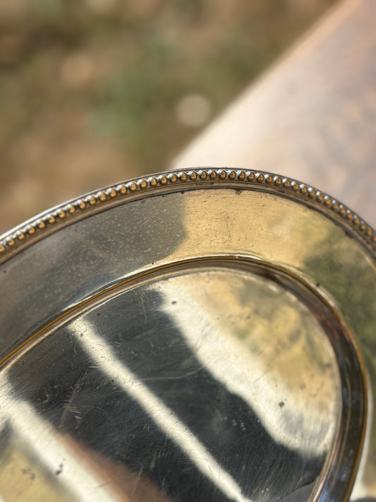 Small tray in silver plate