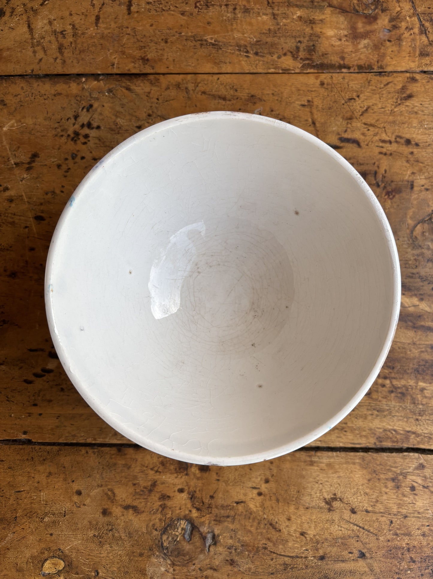 Cafe au lait skål (kaffeskål) fra Digoin, blå