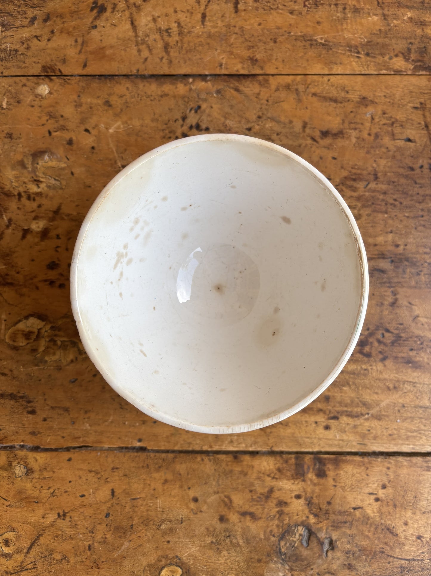 Cafe au lait bowlbol- orange and red stripes