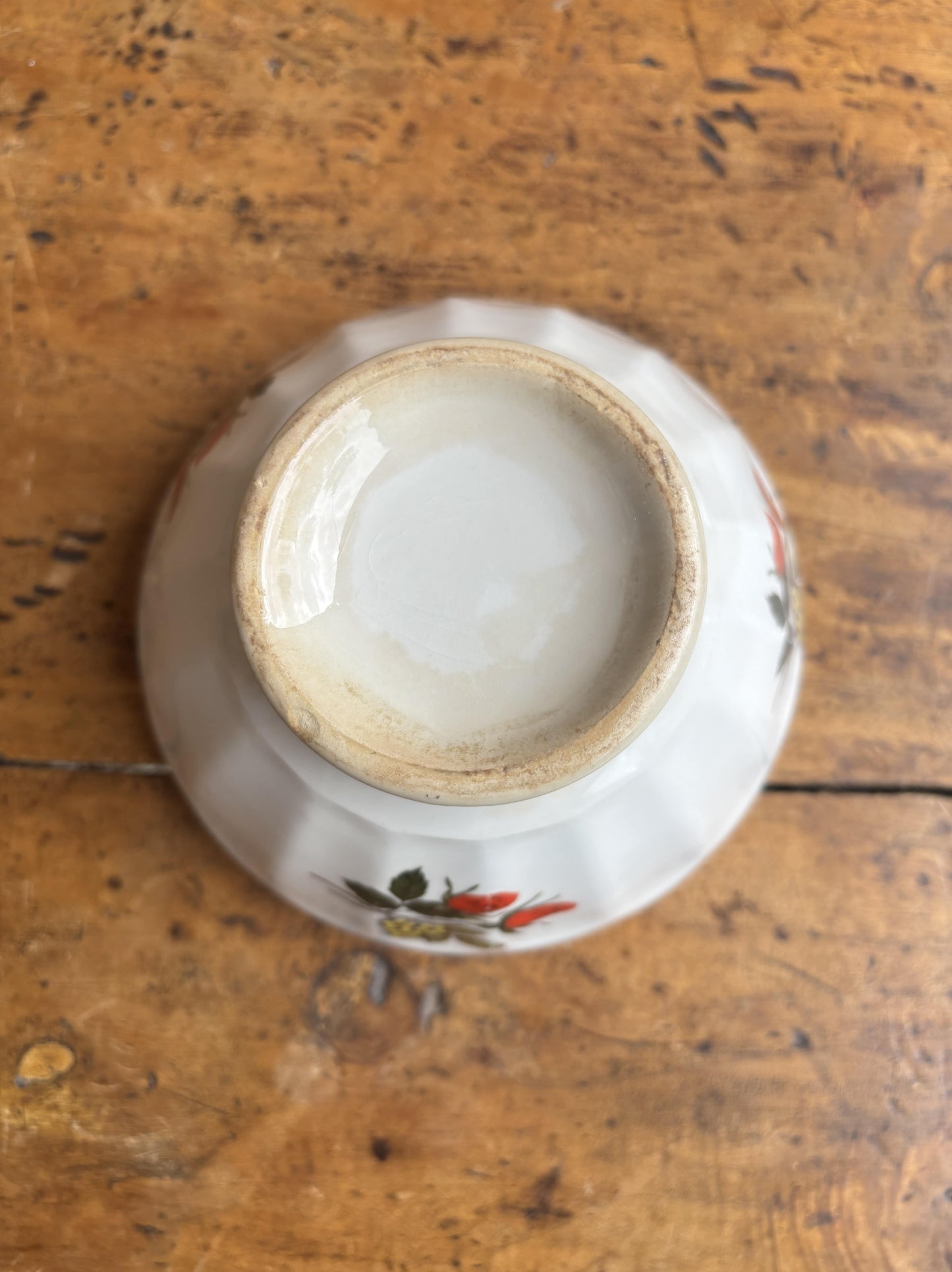 Cafe au lait bol med roser