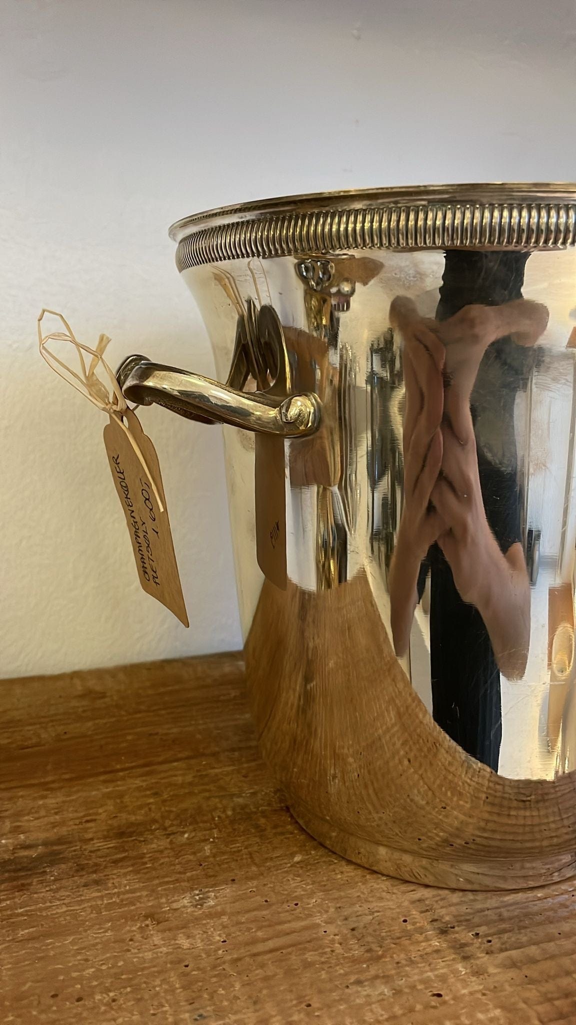 Champagne cooler in silverplated