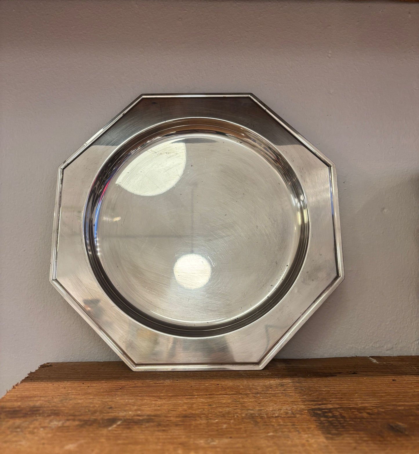 Dækketallerken, forsølvet