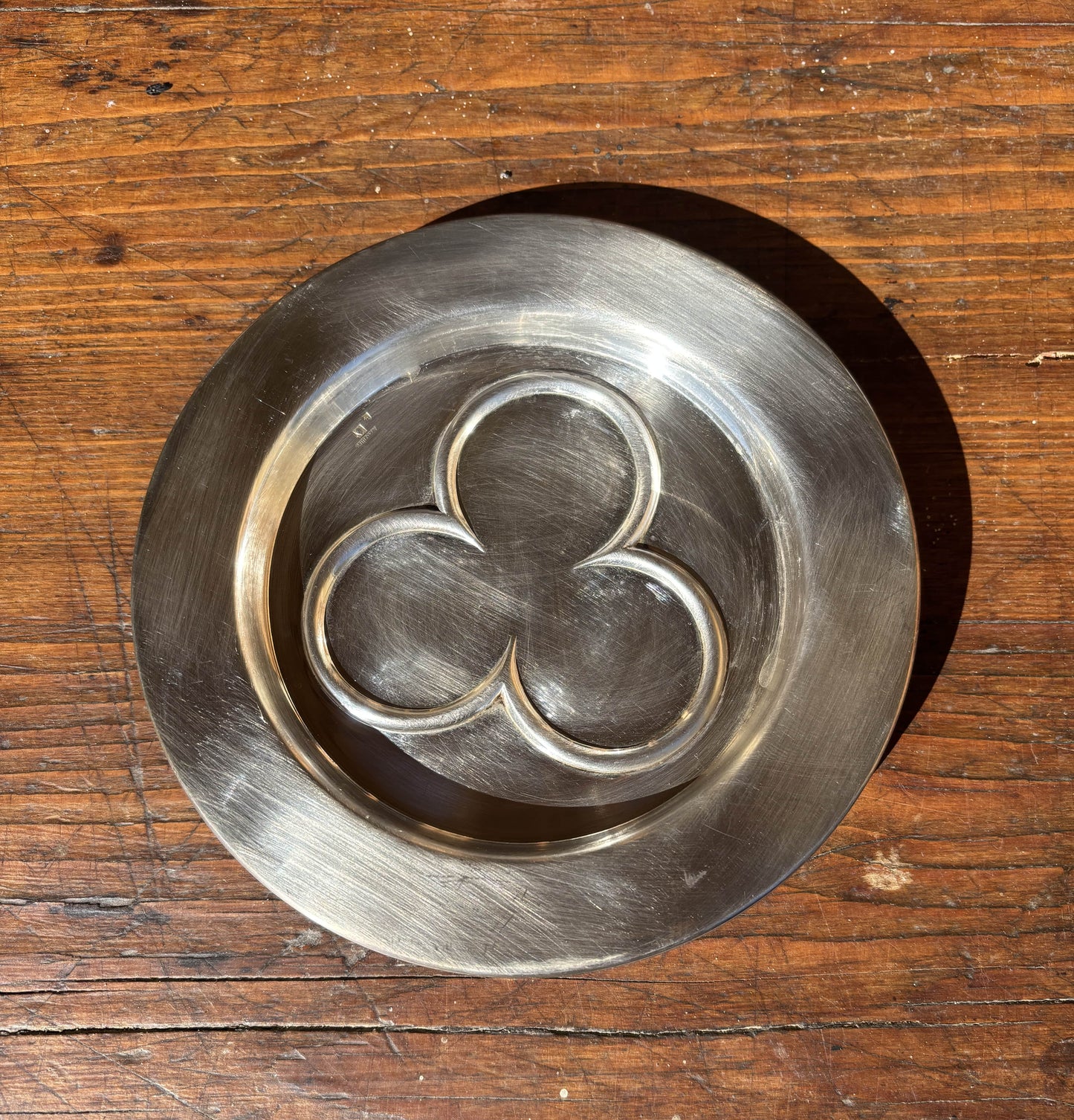Bottle tray in silver plate - French Brocante