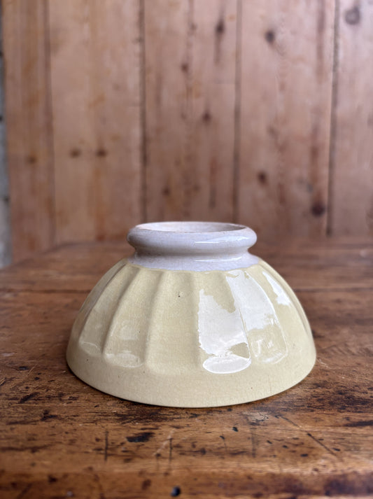 Yellow cafe au lait bowl