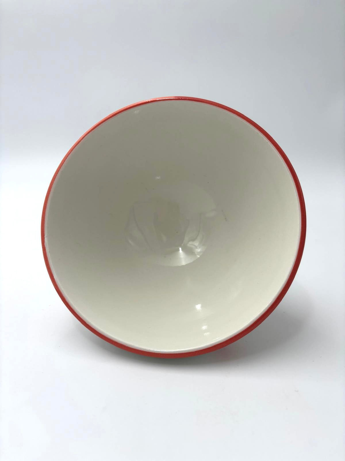 Cafe au lait skål / kaffebol med orange hjerter