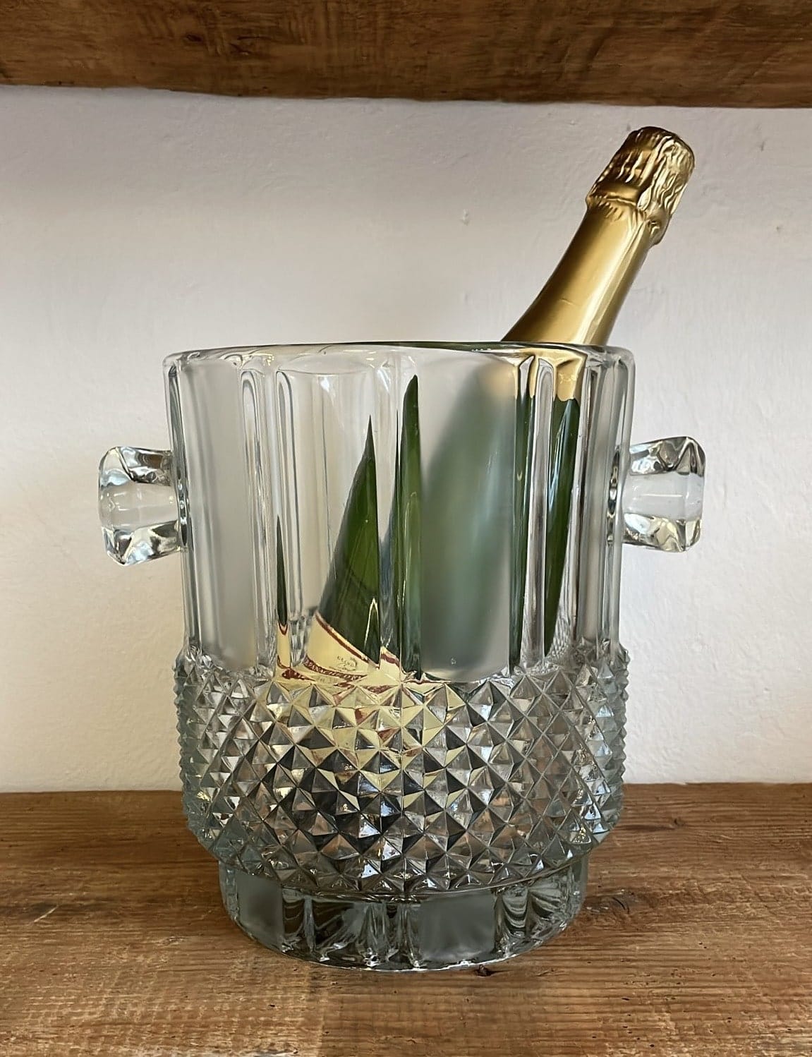 Stor krystal champagnekøler