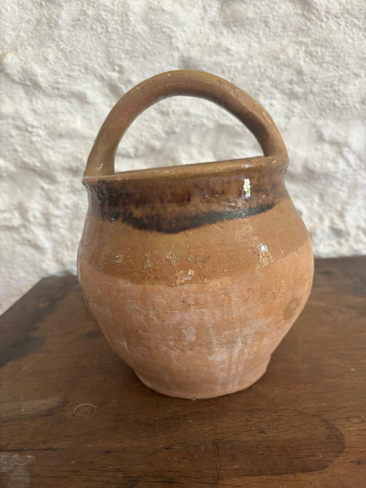 Lerkrukke med hank