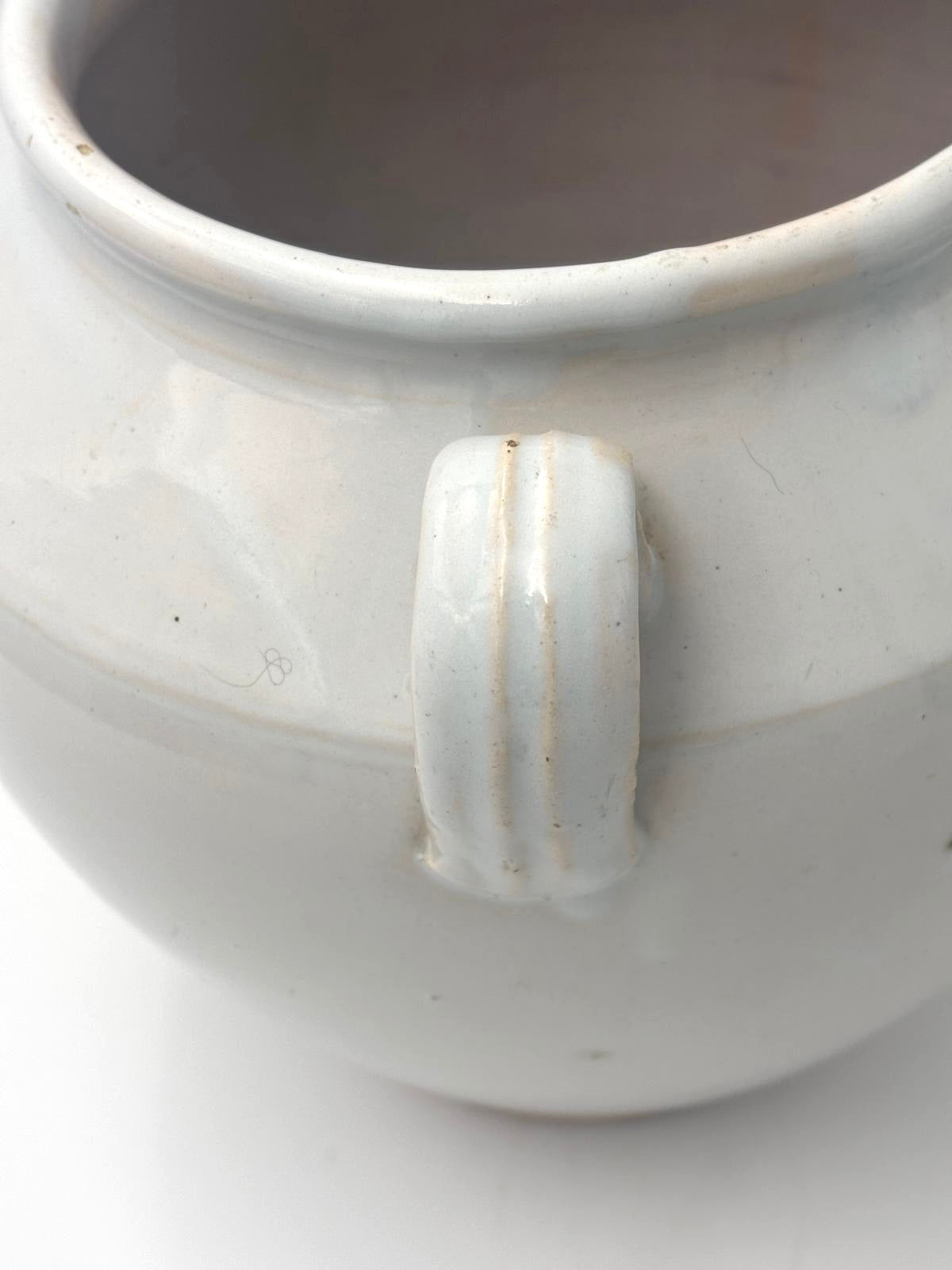 Martres-Tolosane krukke - hvid glasering