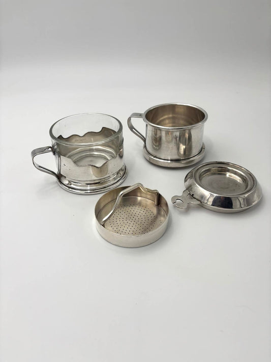 Mills filterkaffekop i pletsølv