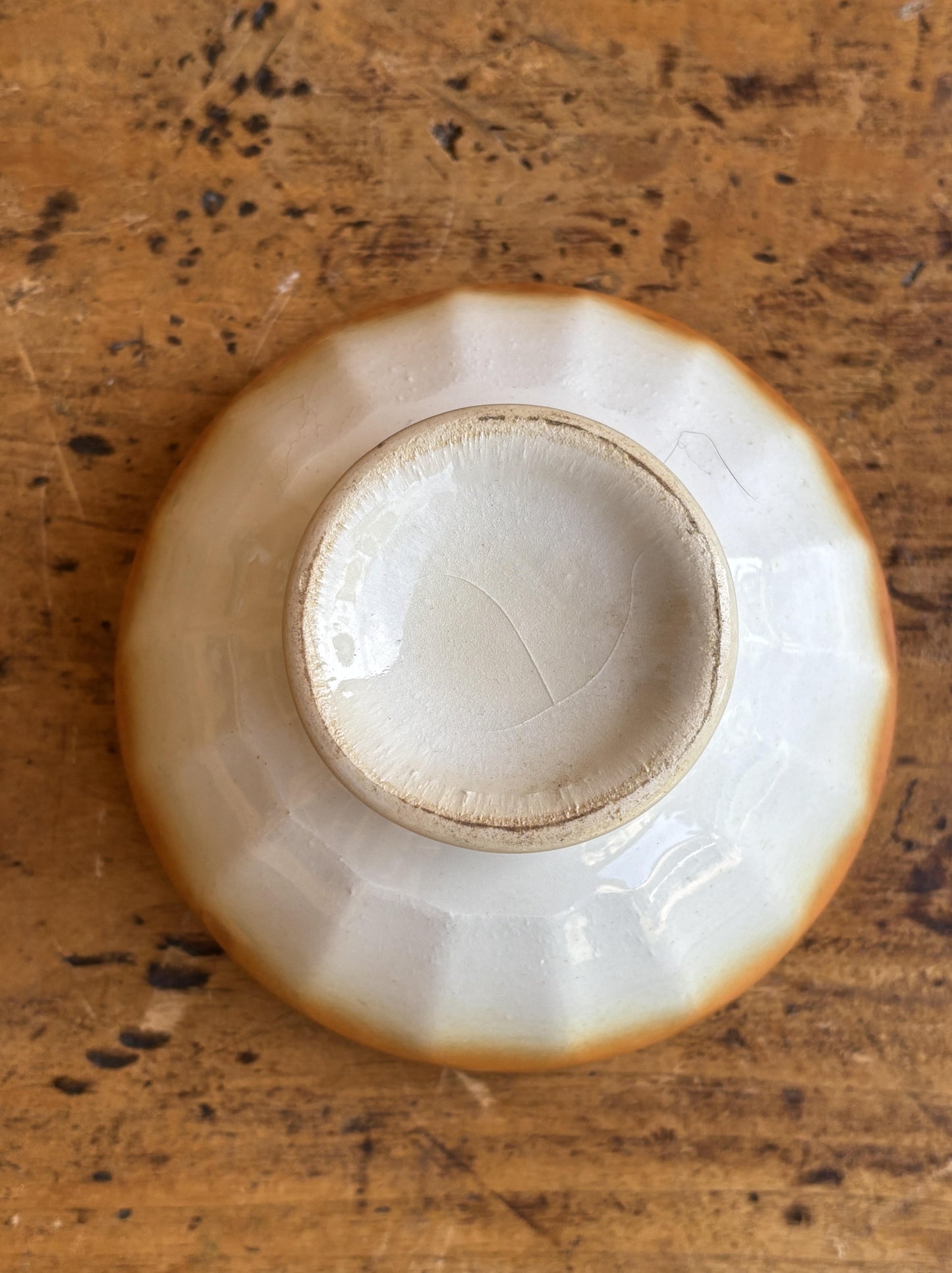 Orange cafe au lait skål (kaffeskål) - bol