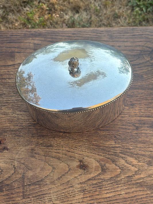 Patineret pletsølvsbøtte