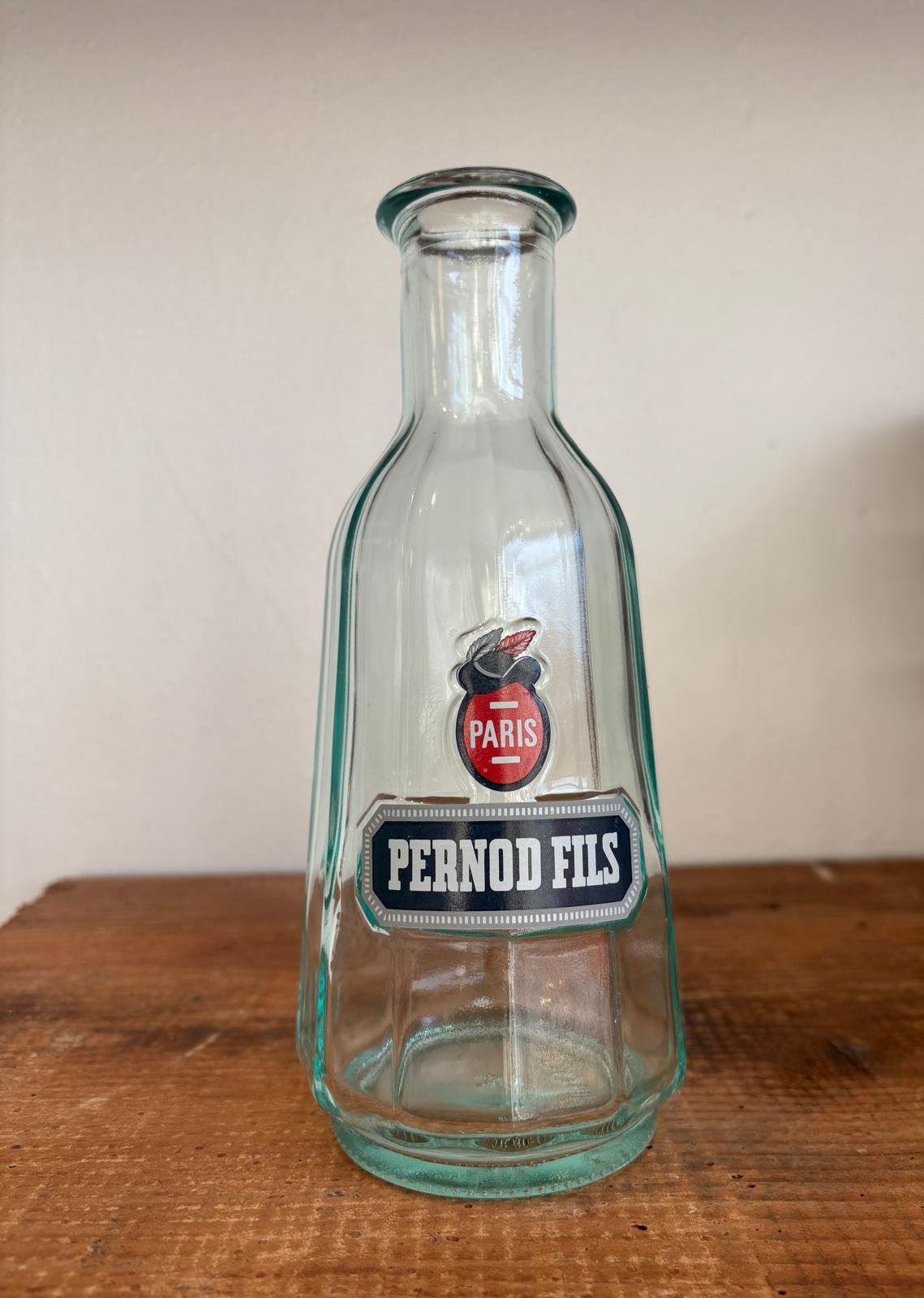Pernod Fils karaffel i let blåt glas