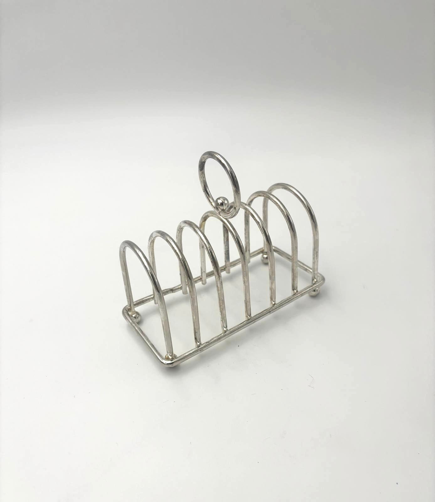 Porte a toast forsølvet