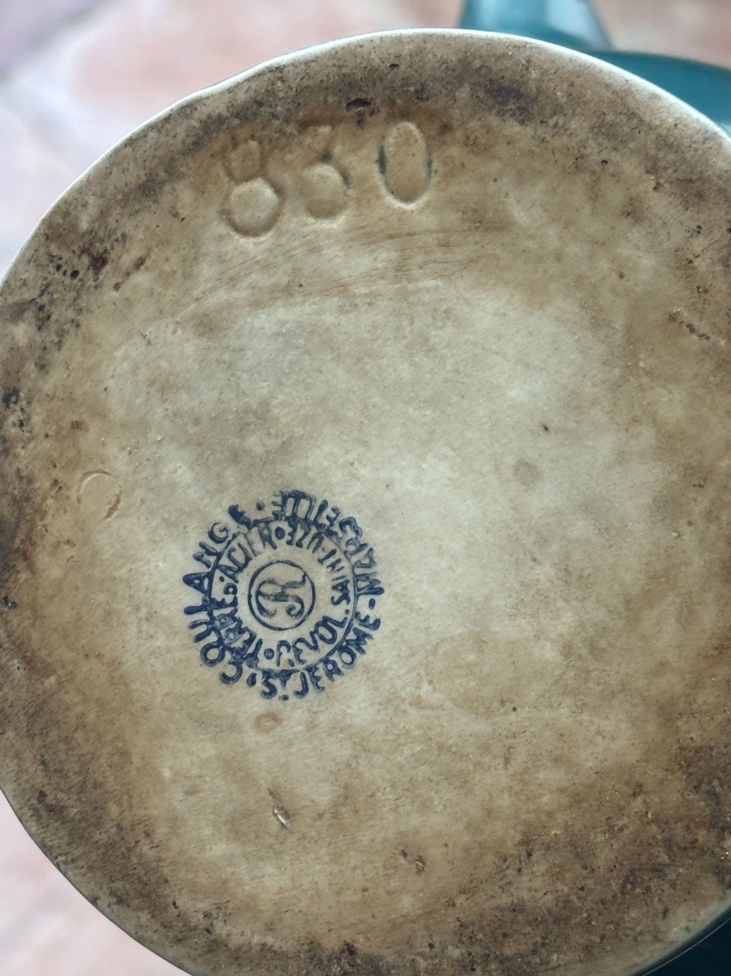 Ricard pitcher, green - stamp