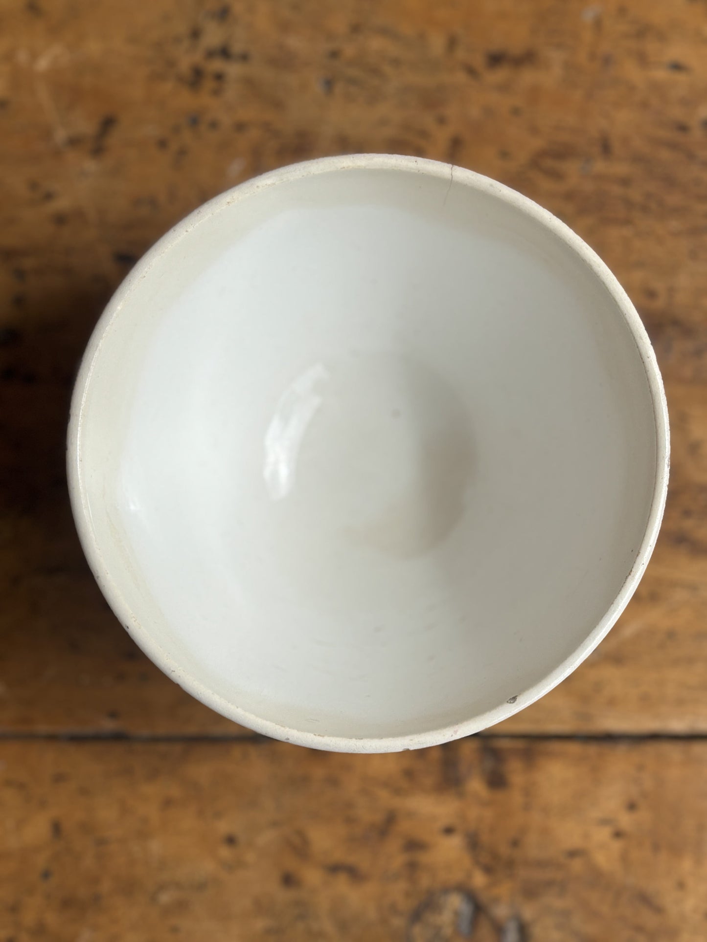 Digoin cafe au lait bowl with gold, black and flower pattern