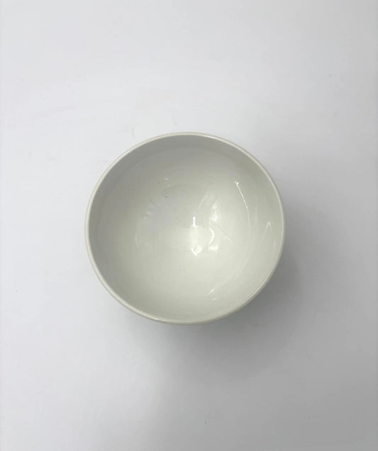 Stribet orange og brun cafe au lait skål