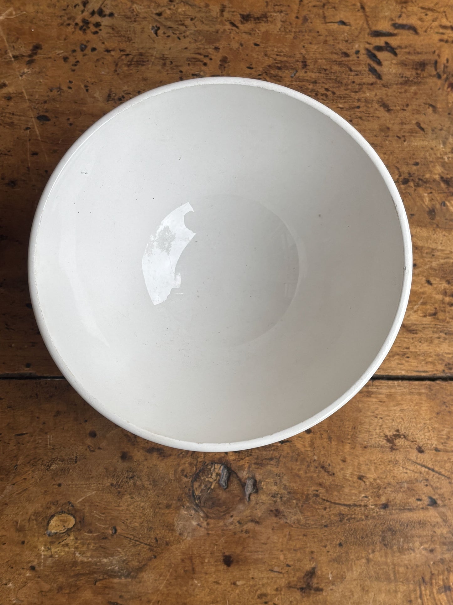 Cafe au lait bowl, green checkered pattern