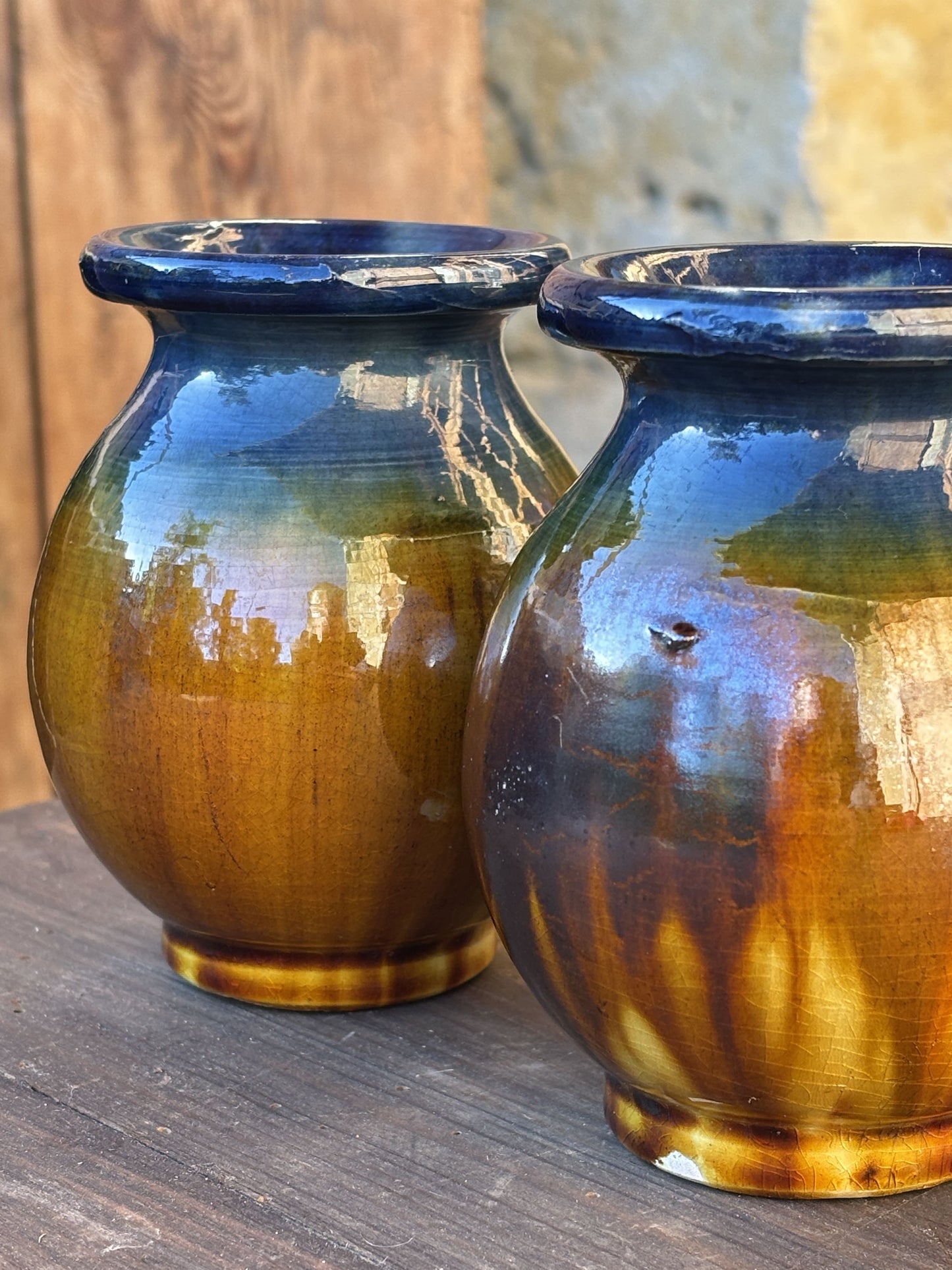 Vase i Vallauris stil - 11 cm høj