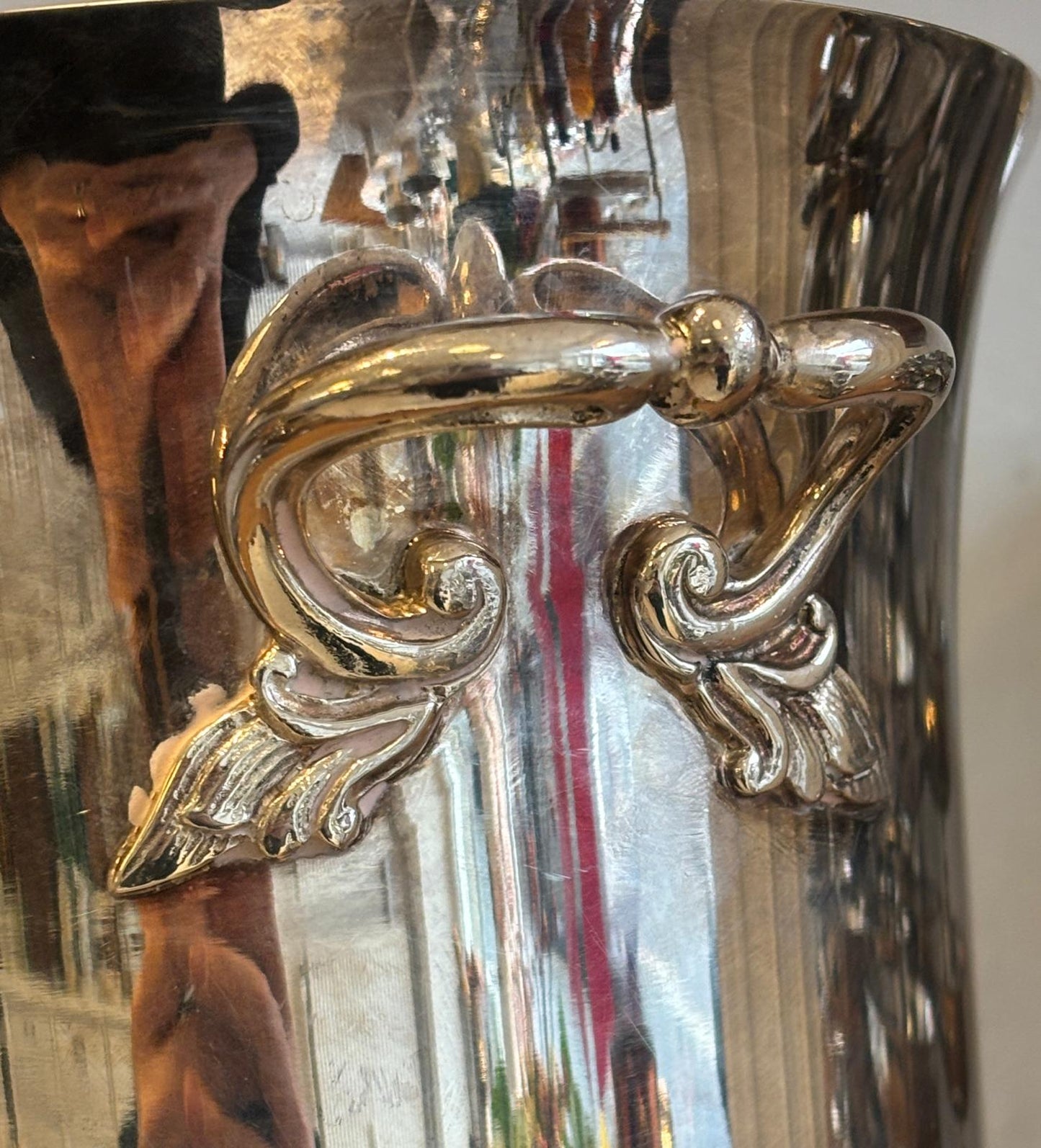 Vintage champagnekøler i pletsølv