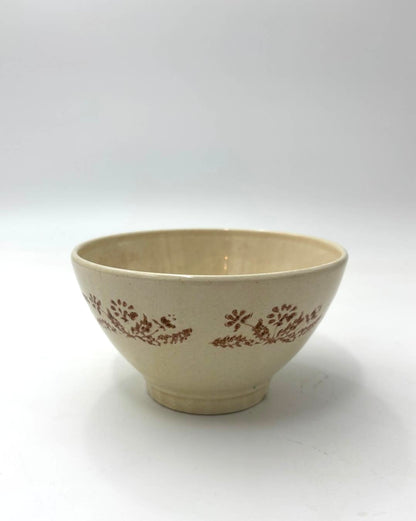 Beige cafe au lait bol