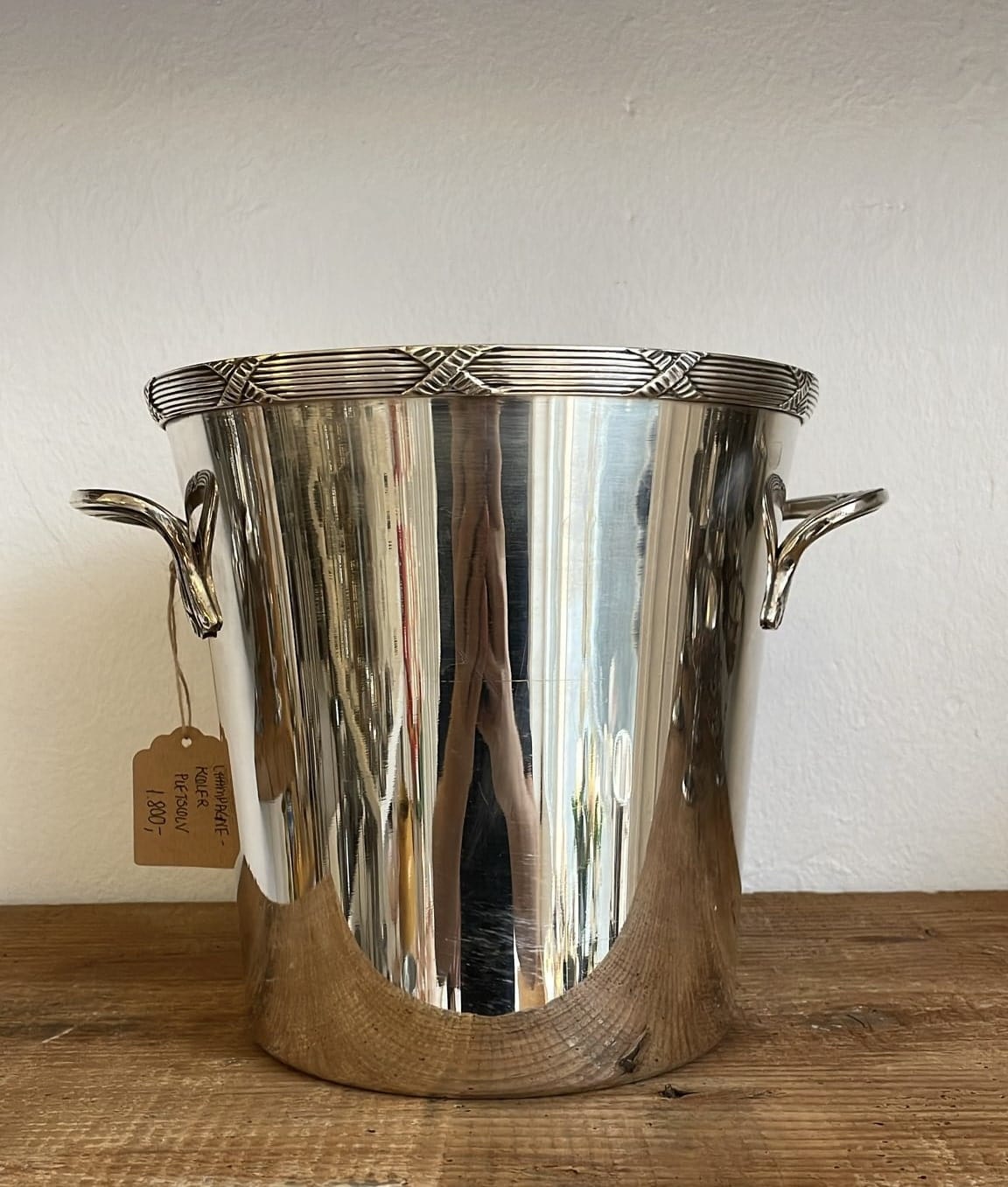 Champagnekøler Pletsølv Mønsterkant