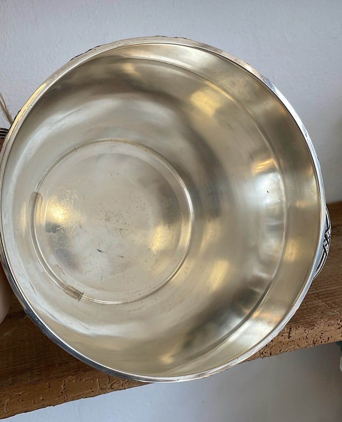 Champagnekøler pletsølv mønsterkant