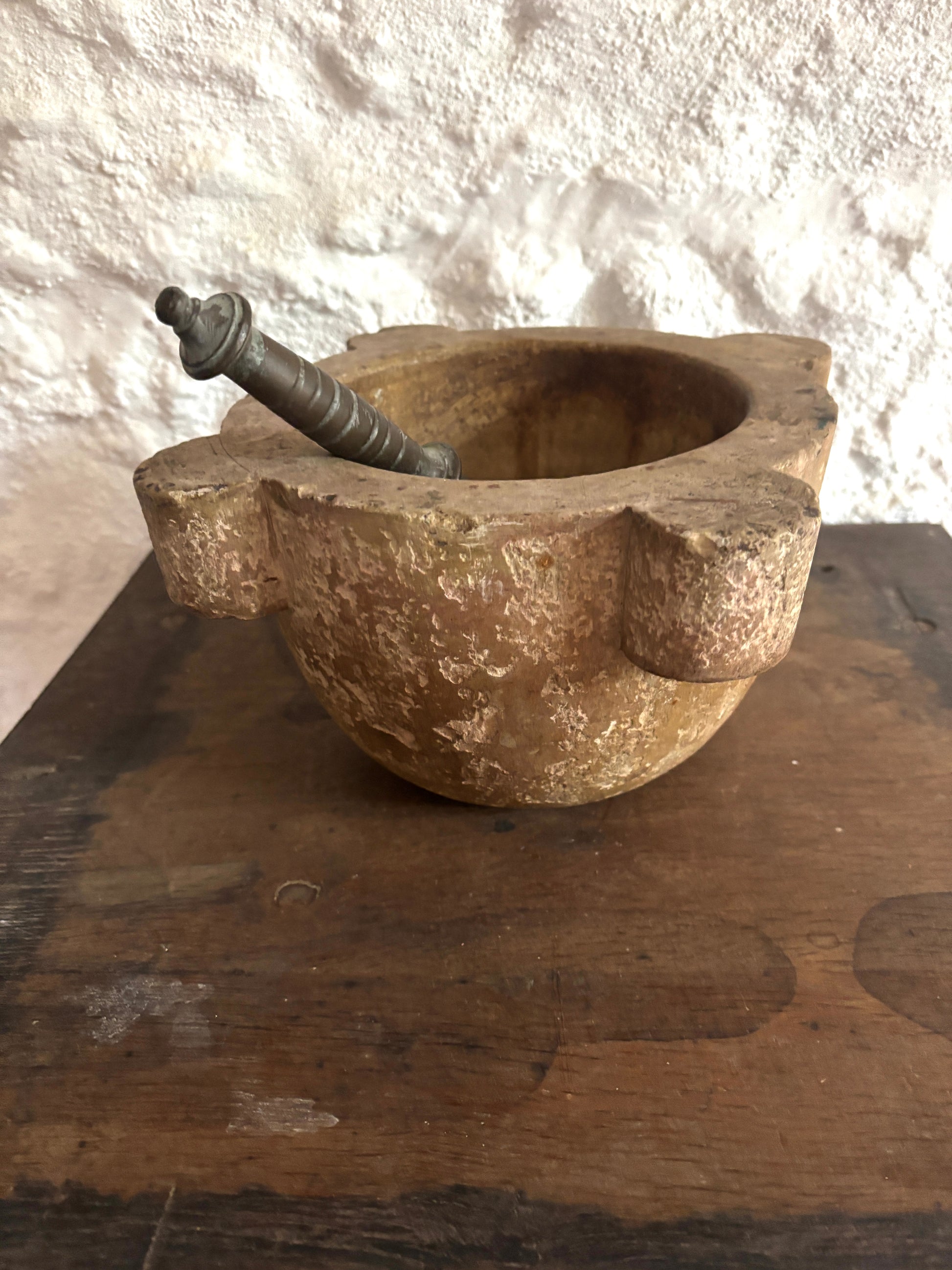 Mortar in stone