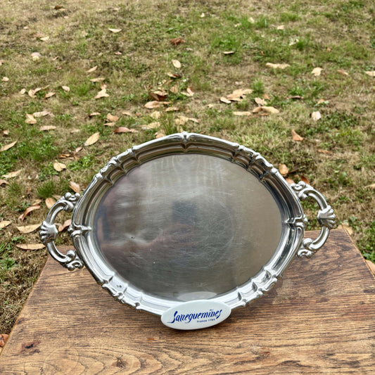 Oval stålbakke
