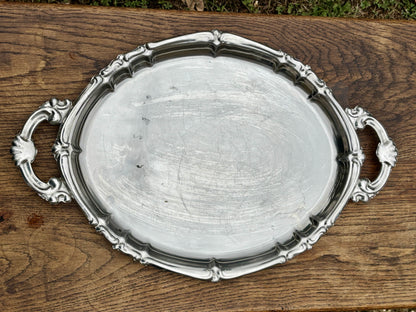 Oval steel tray