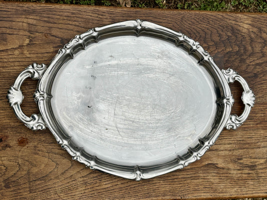 Oval stålbakke