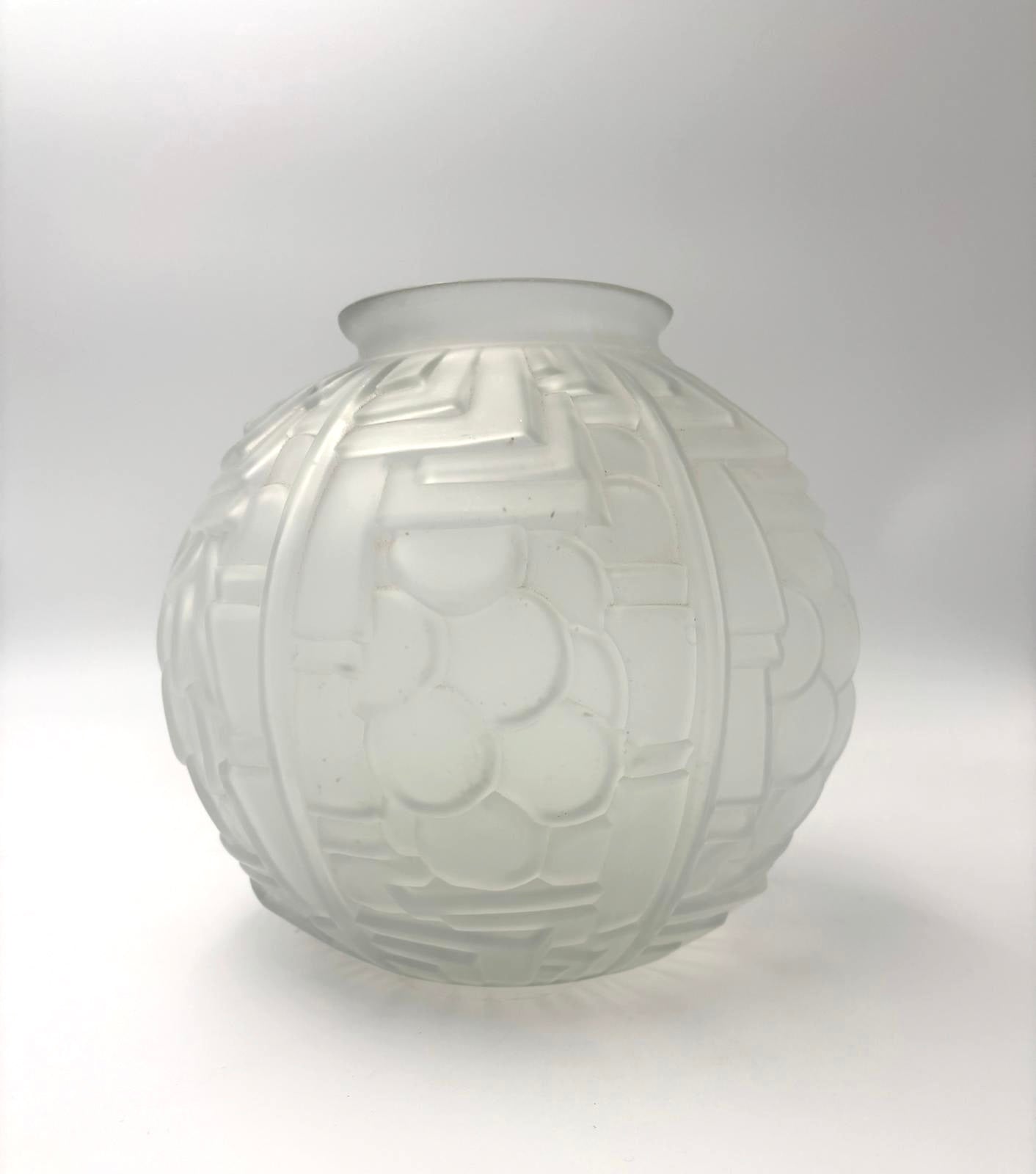Art Deco boule vase