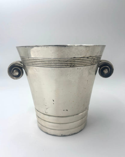 Art deco champagnekøler i pletsølv