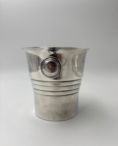 Art Deco isspand i pletsølv