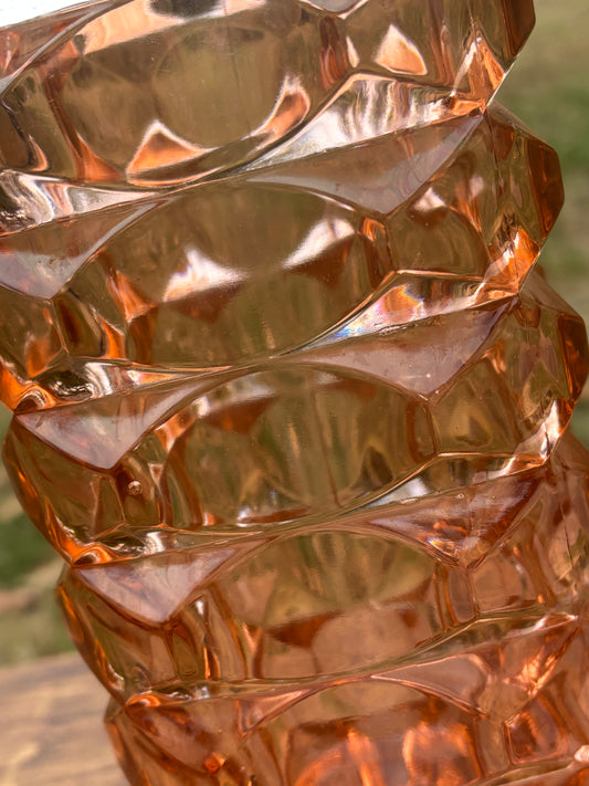 Art Deco rosaline vase
