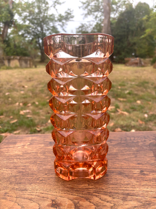 Art Deco rosaline vase