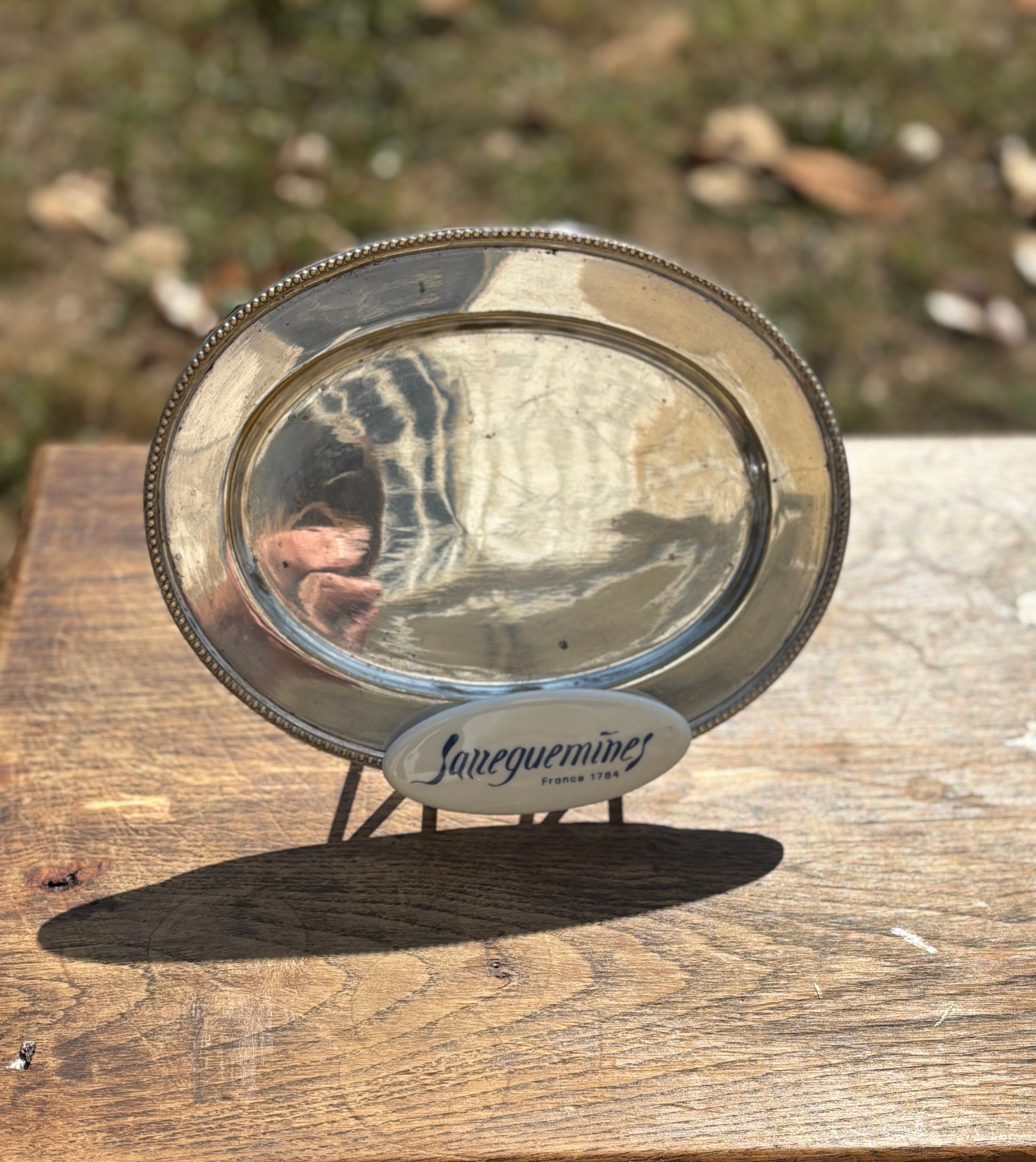 Small tray in silver plate