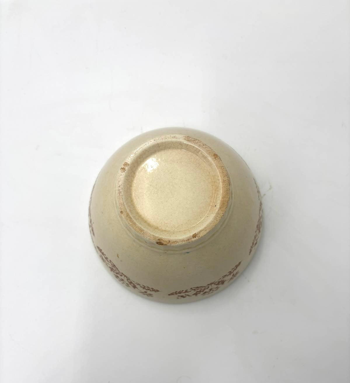 Beige cafe au lait bol