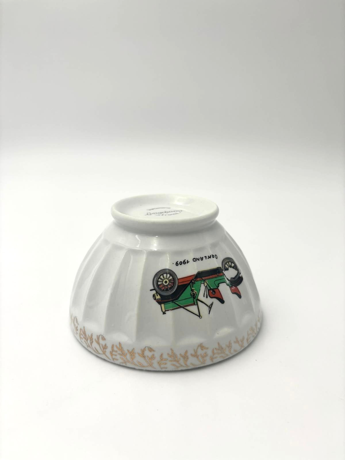 Cafe au lait kaffeskål med bilmotiv