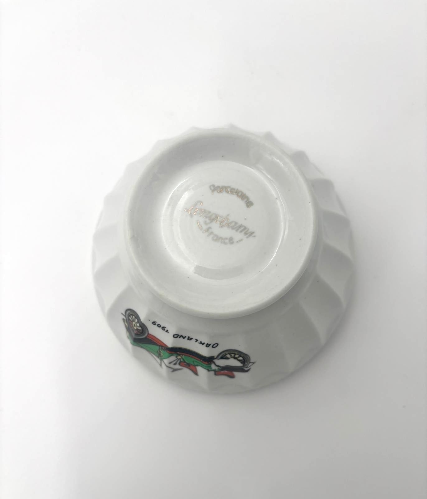 Cafe au lait kaffeskål med bilmotiv