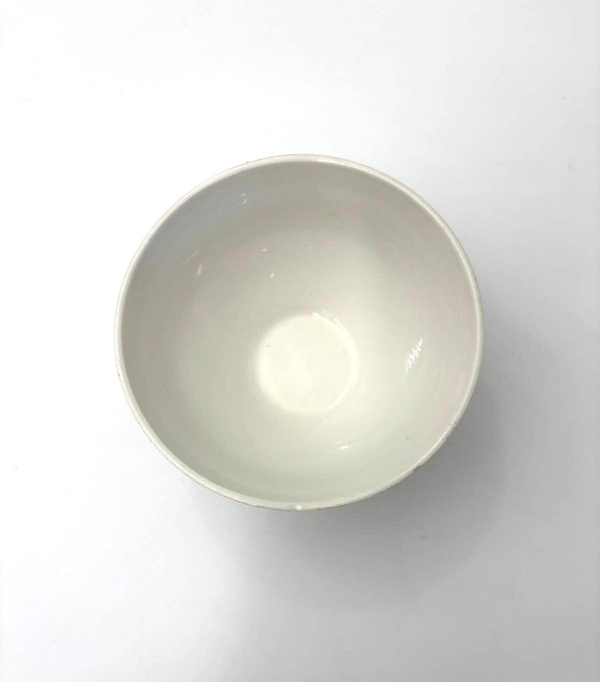 Cafe au lait skål med blomster kant