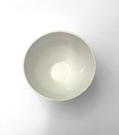 Cafe au lait skål med blomster kant