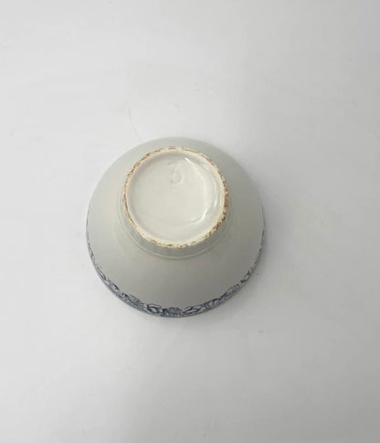 Cafe au lait skål med blomster kant