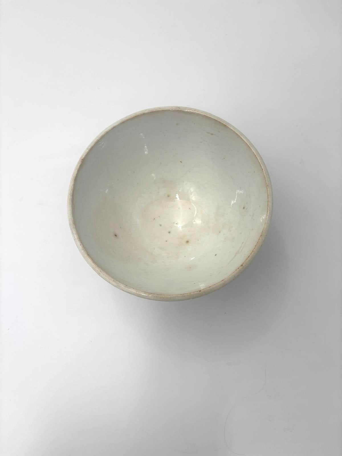 Cafe au lait skål med blåt mønster