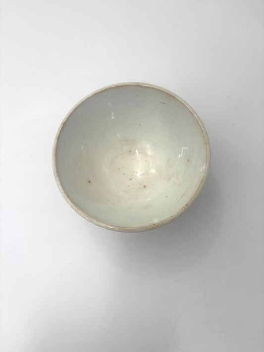 Cafe au lait skål med blåt mønster