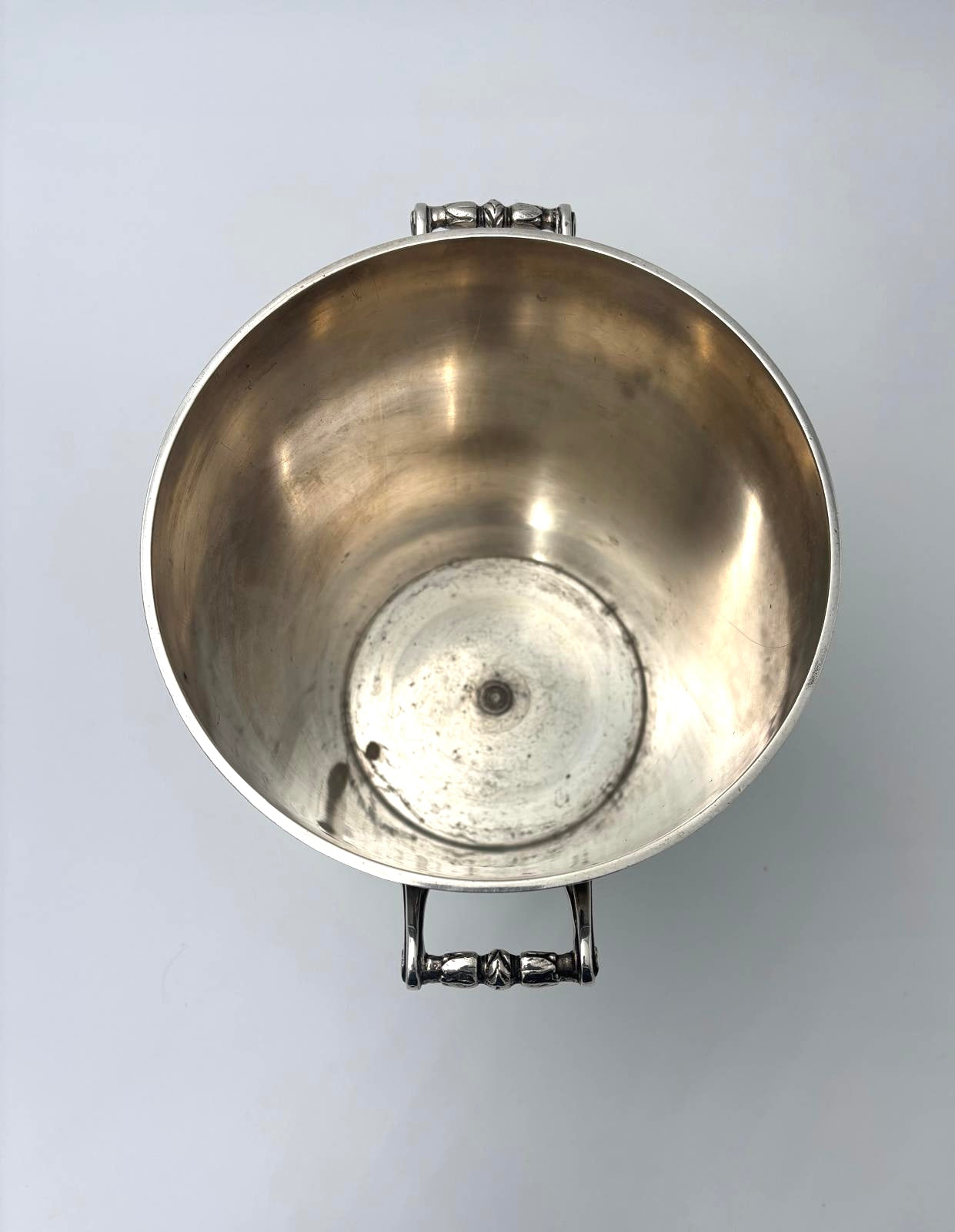 Tung smuk champagnekøler i pletsølv