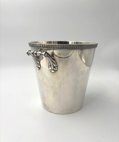 Tung smuk champagnekøler i pletsølv